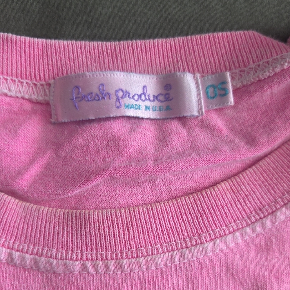 Vintage Fresh Produce Pink Graphic T-Shirt and Shorts Set - Picture 3 of 6